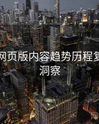 汤不热网页版内容趋势历程复盘趋势洞察