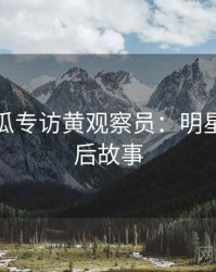 每日吃瓜专访黄观察员：明星八卦幕后故事