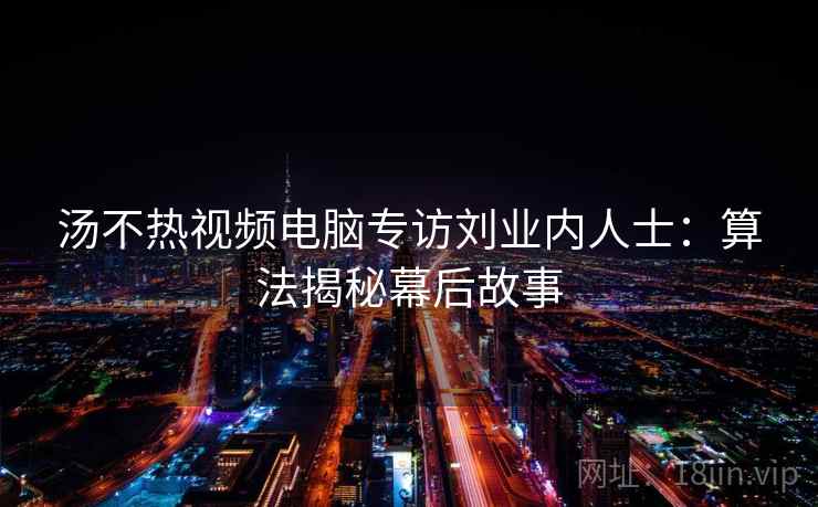 汤不热视频电脑专访刘业内人士：算法揭秘幕后故事