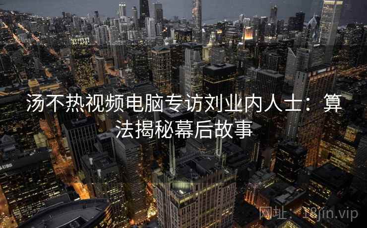 汤不热视频电脑专访刘业内人士：算法揭秘幕后故事